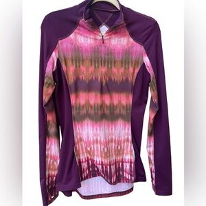 🔥🧘🏻PRANA size S 1/4 zip performance shirt. Beautiful, warm colors!